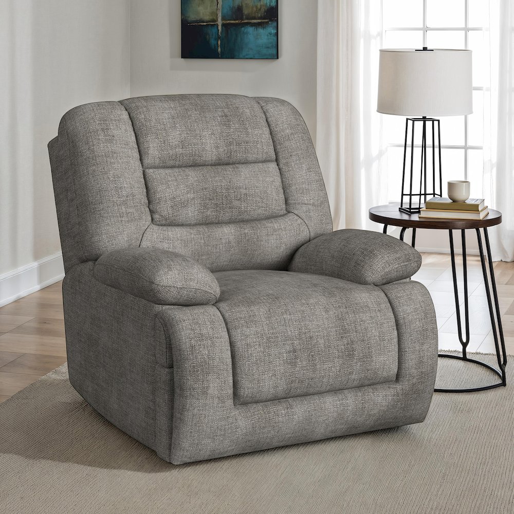 Snyder P3 Recliner with Heat Massage, zero gravity, memory foam in Amount Grey. Picture 8