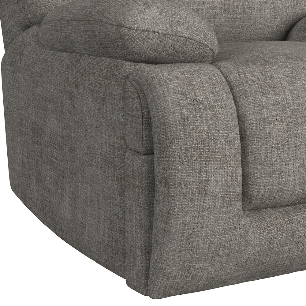 Snyder P3 Recliner with Heat Massage, zero gravity, memory foam in Amount Grey. Picture 6