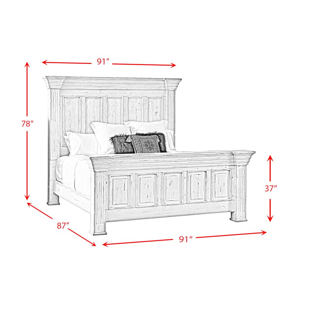 Picket House Furnishings Ruma White King Bed. Picture 5