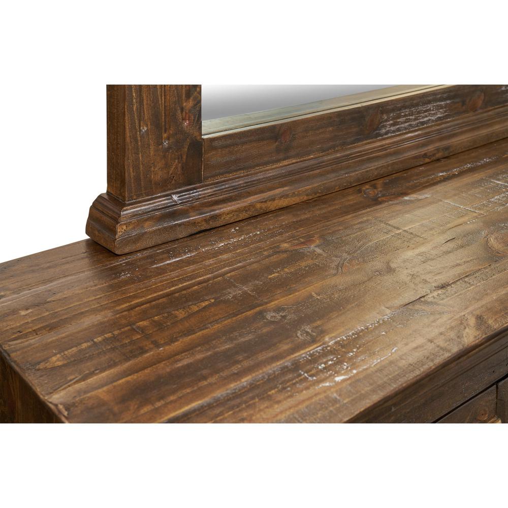 Picket House Furnishings Ruma Brown Queen Bed MBLV500DRMR. Picture 6