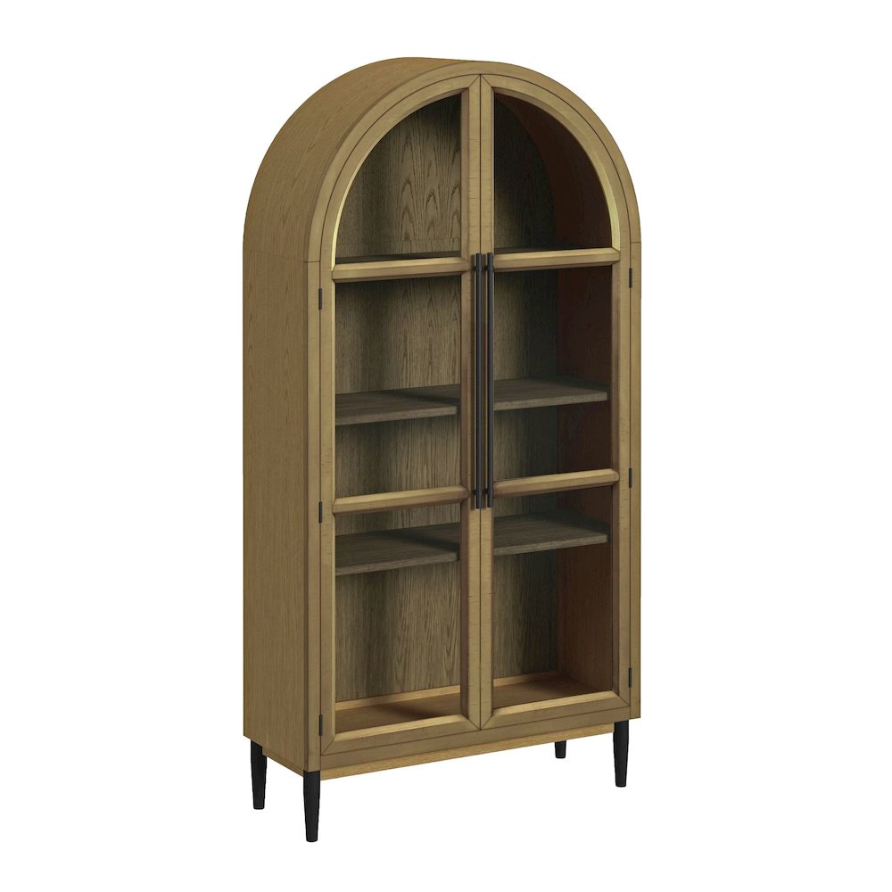 Homer Bookcase in Weathered Oak. Picture 1
