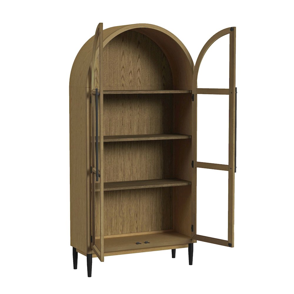 Homer Bookcase in Weathered Oak. Picture 3
