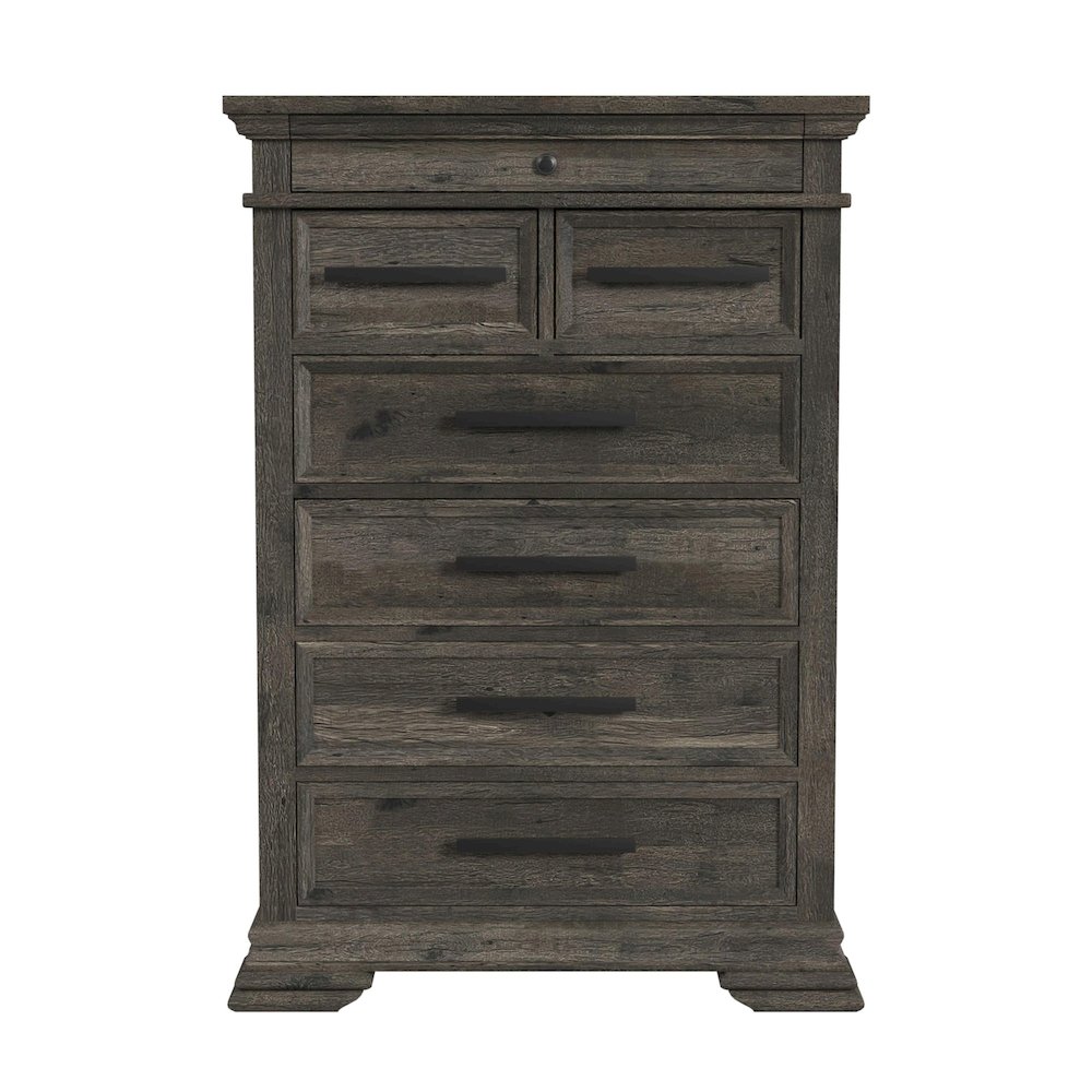 Park Ridge 6-Drawer Chest in Charcoal. Picture 2
