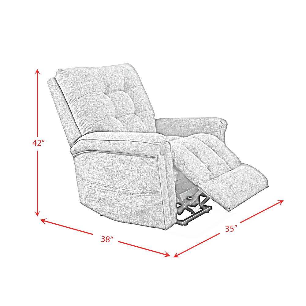 Secco Power Motion Lift Chair in 15337-2 Ribbit Charcoal. Picture 6