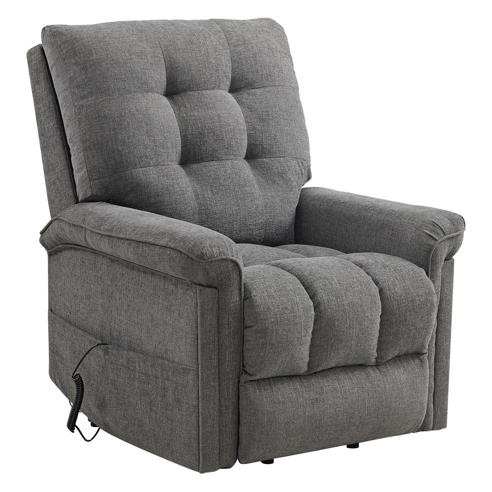 Secco Power Motion Lift Chair in 15337-2 Ribbit Charcoal. Picture 1