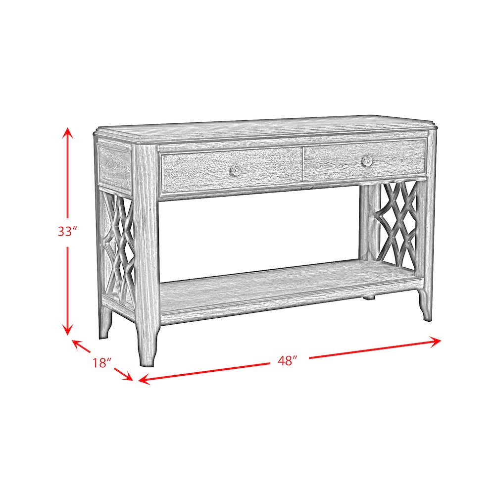 Stark Sofa Table in Cherry. Picture 9