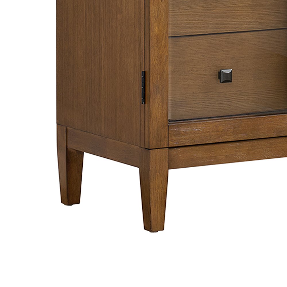 Beth Display Cabinet in Brown Oak. Picture 6