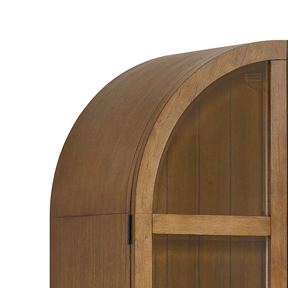 Beth Display Cabinet in Brown Oak. Picture 5
