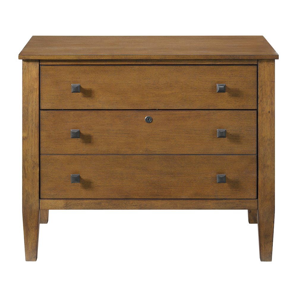 Beth File Cabinet in Brown Oak. Picture 2