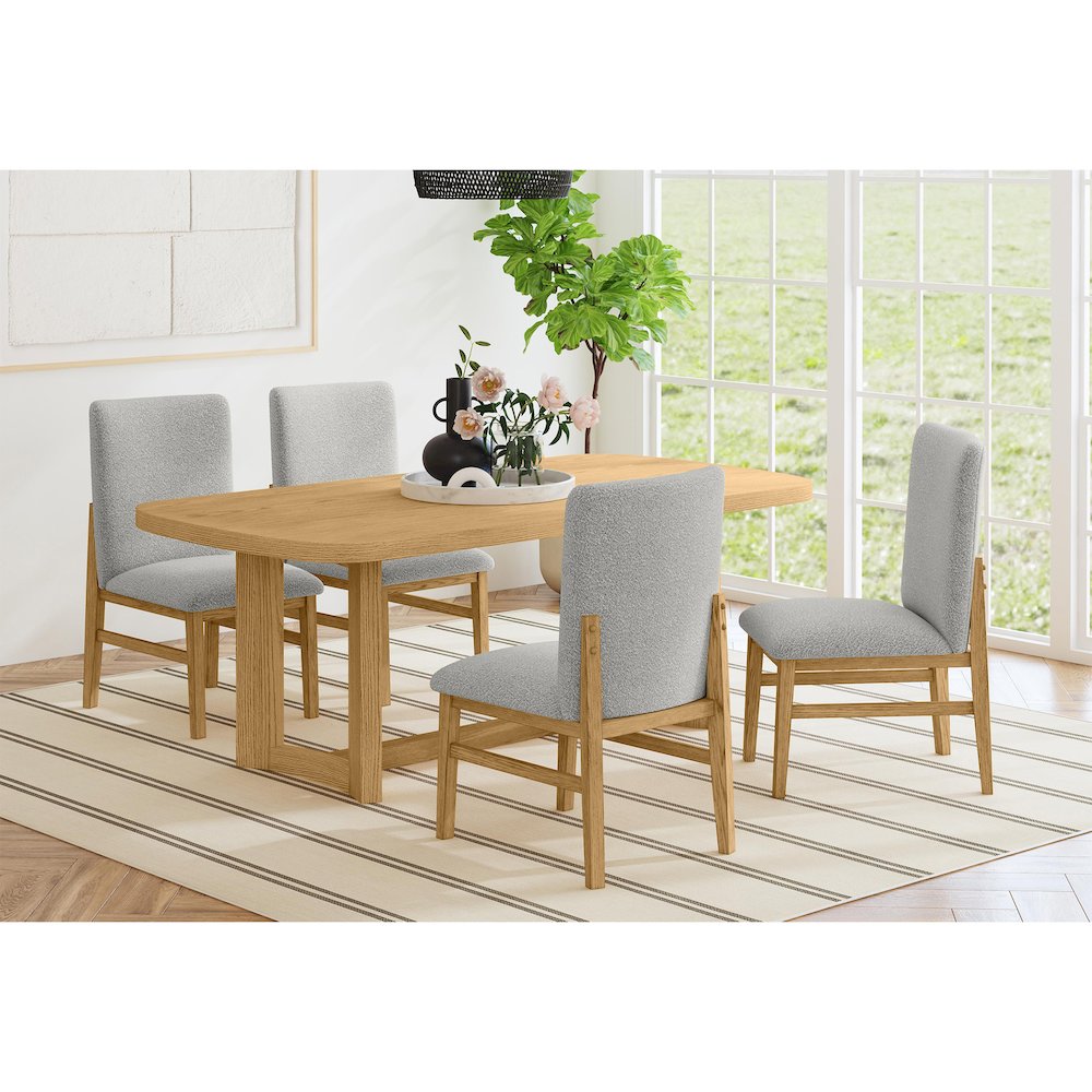 Canal Rectangular Dining Table in Natural. Picture 2