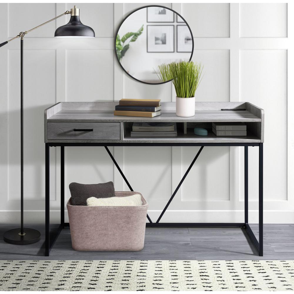 Peyton Desk in Grey. Picture 2