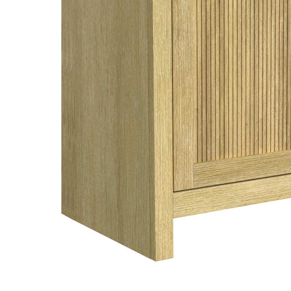 Ridgemont Complete Fireplace Cabinet in Natural - Single Pack. Picture 6