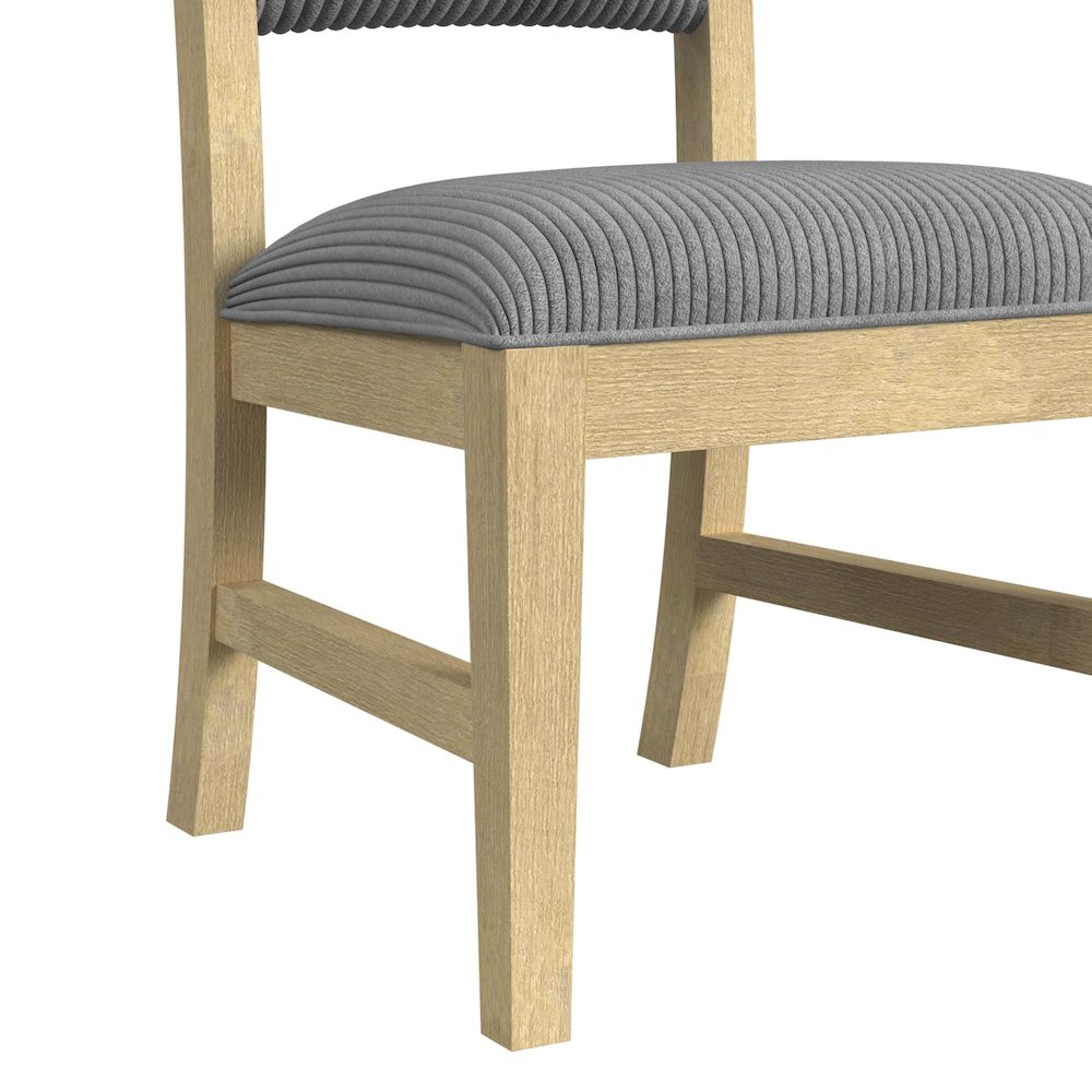 Ridgemont 5PC Standard Height Dining Set in Natural-Table and Four Chairs. Picture 8