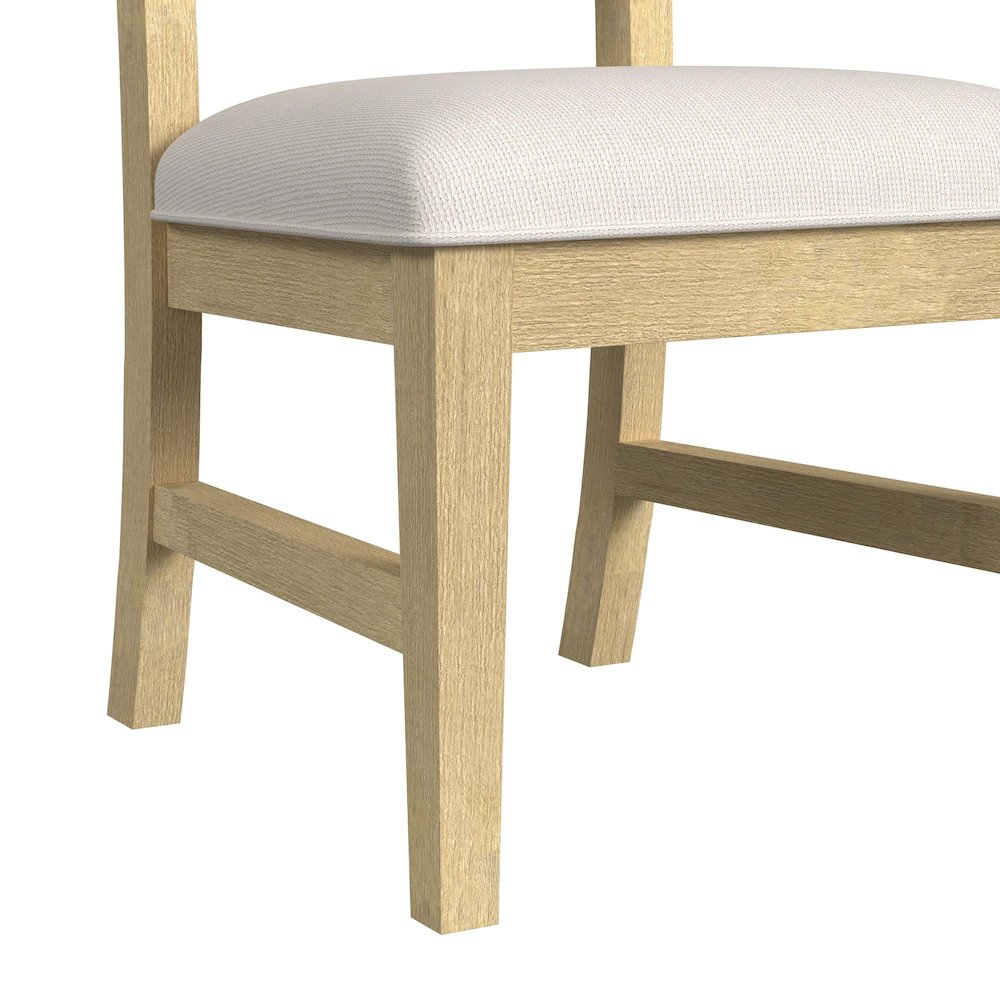 Ridgemont 7PC Standard Height Dining Set in Natural-Table and Six Chairs. Picture 8