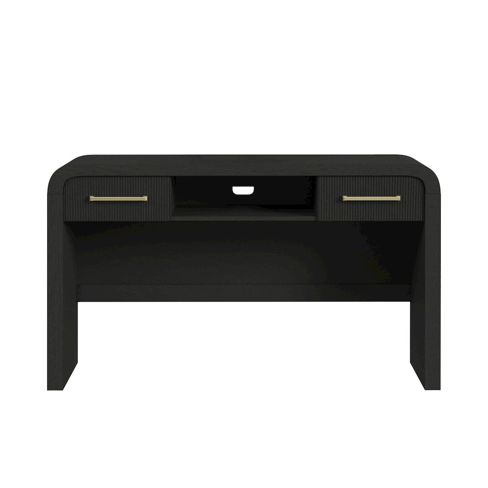 Ridgemont Dressing Table in Black with Grain. Picture 2