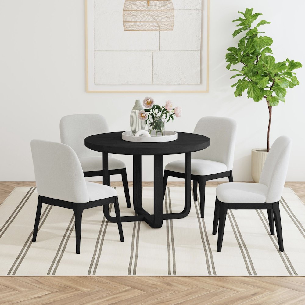 Camelot Dining Side Chair in Black. Picture 4