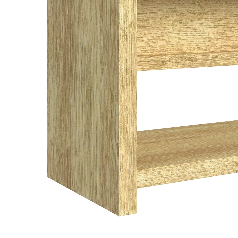 Woodridge Sofa Table with Bottom Shelf in Natural. Picture 5