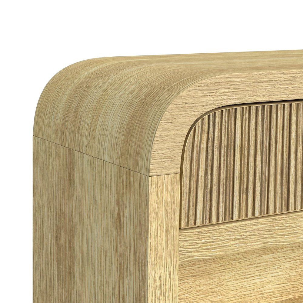 Woodridge Sofa Table with Bottom Shelf in Natural. Picture 4