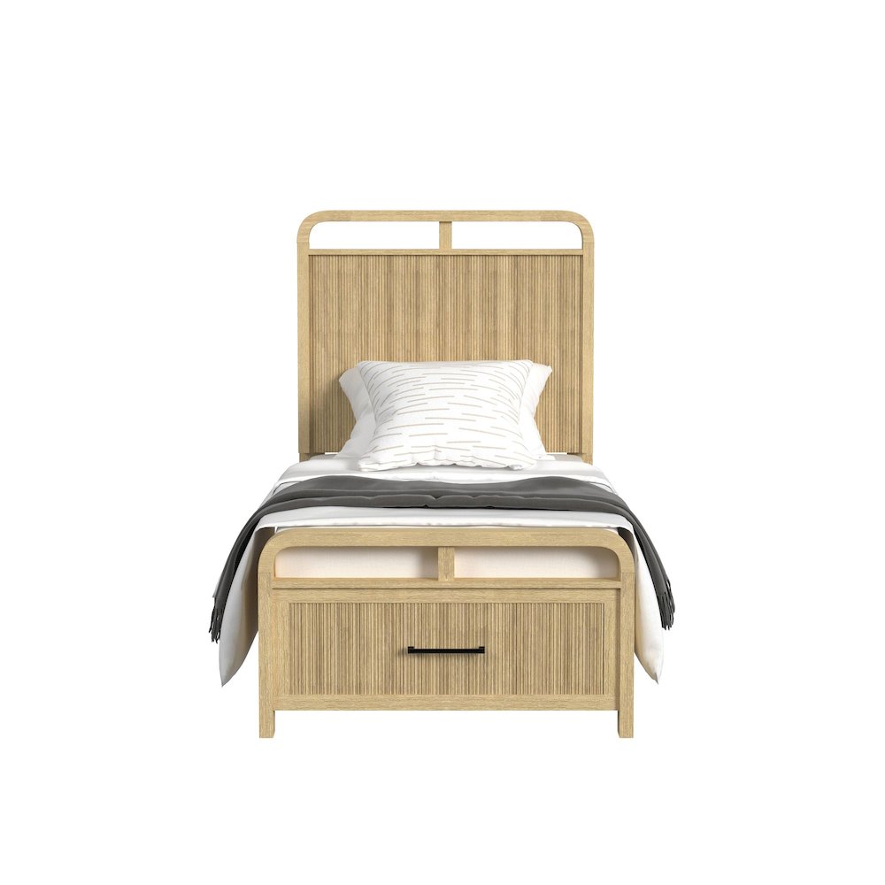 Woodridge Twin Storage Bed in Natural. Picture 2