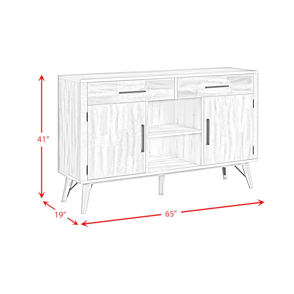 Rogen Rustic Buffet in Rustic White. Picture 10