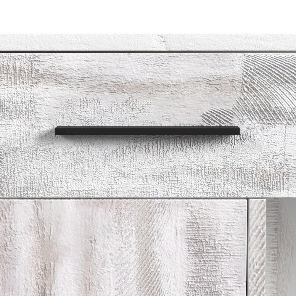 Rogen Rustic Buffet & Hutch with LED in Rustic White. Picture 11