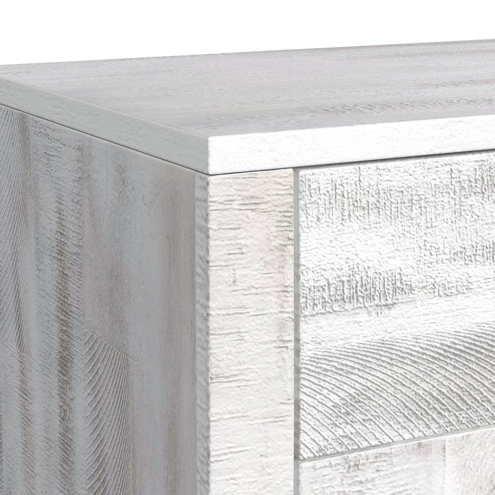 Rogen Rustic Buffet & Hutch with LED in Rustic White. Picture 6