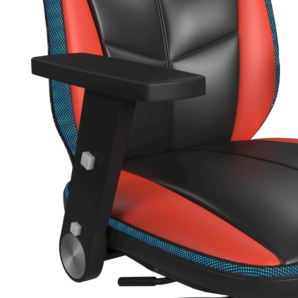 Salzburg Gaming Chair with LED and Speaker in Black and Red - 3A Packing. Picture 8