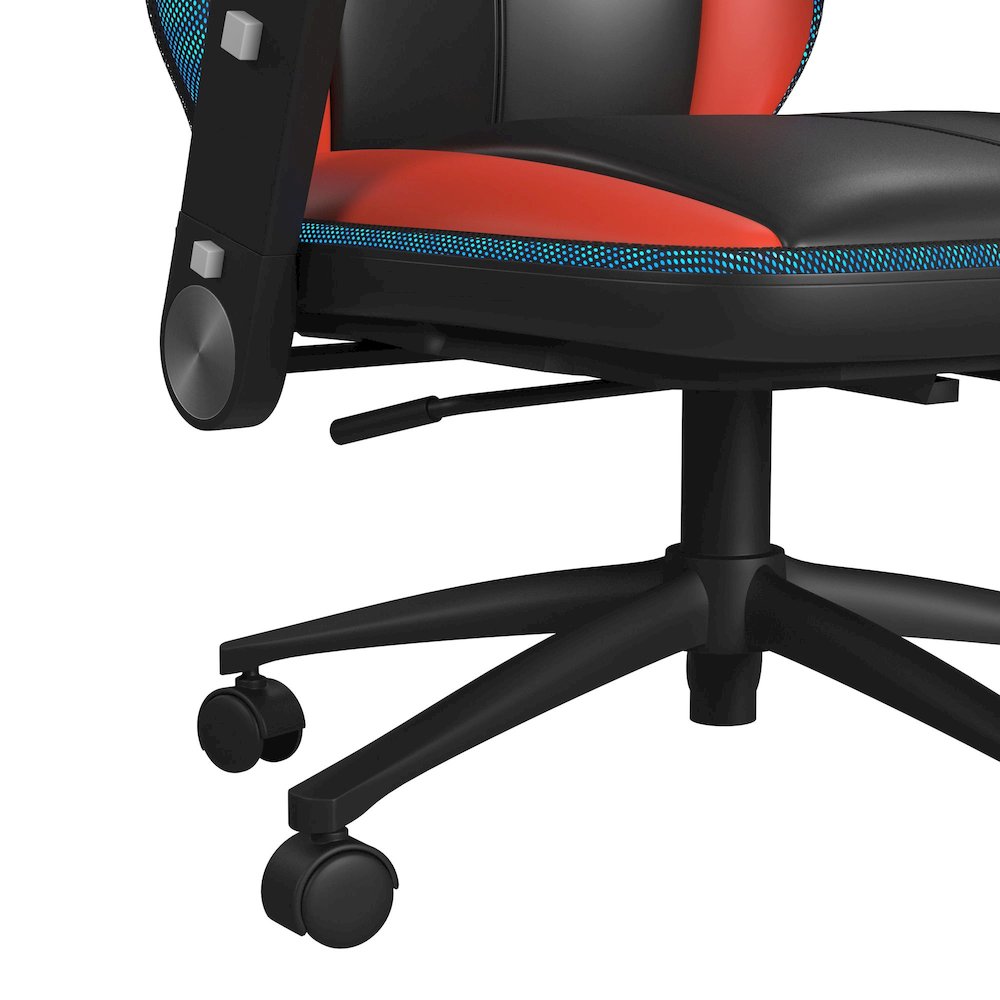 Salzburg Gaming Chair with LED and Speaker in Black and Red - 3A Packing. Picture 9
