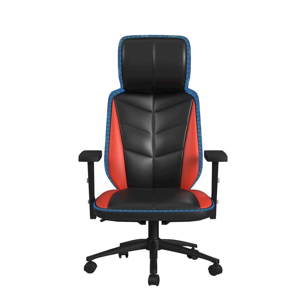 Salzburg Gaming Chair with LED and Speaker in Black and Red - 3A Packing. Picture 3