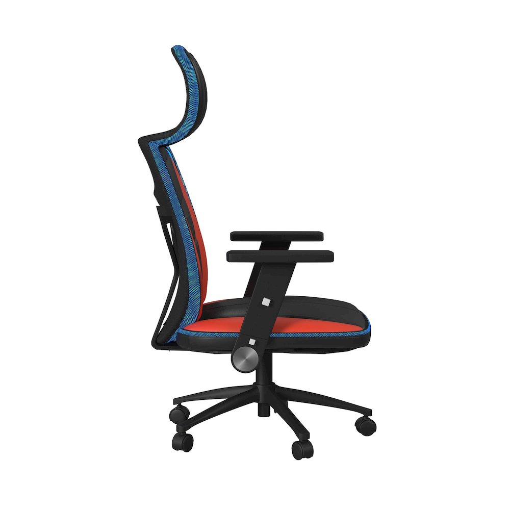 Salzburg Gaming Chair with LED and Speaker in Black and Red - 3A Packing. Picture 4
