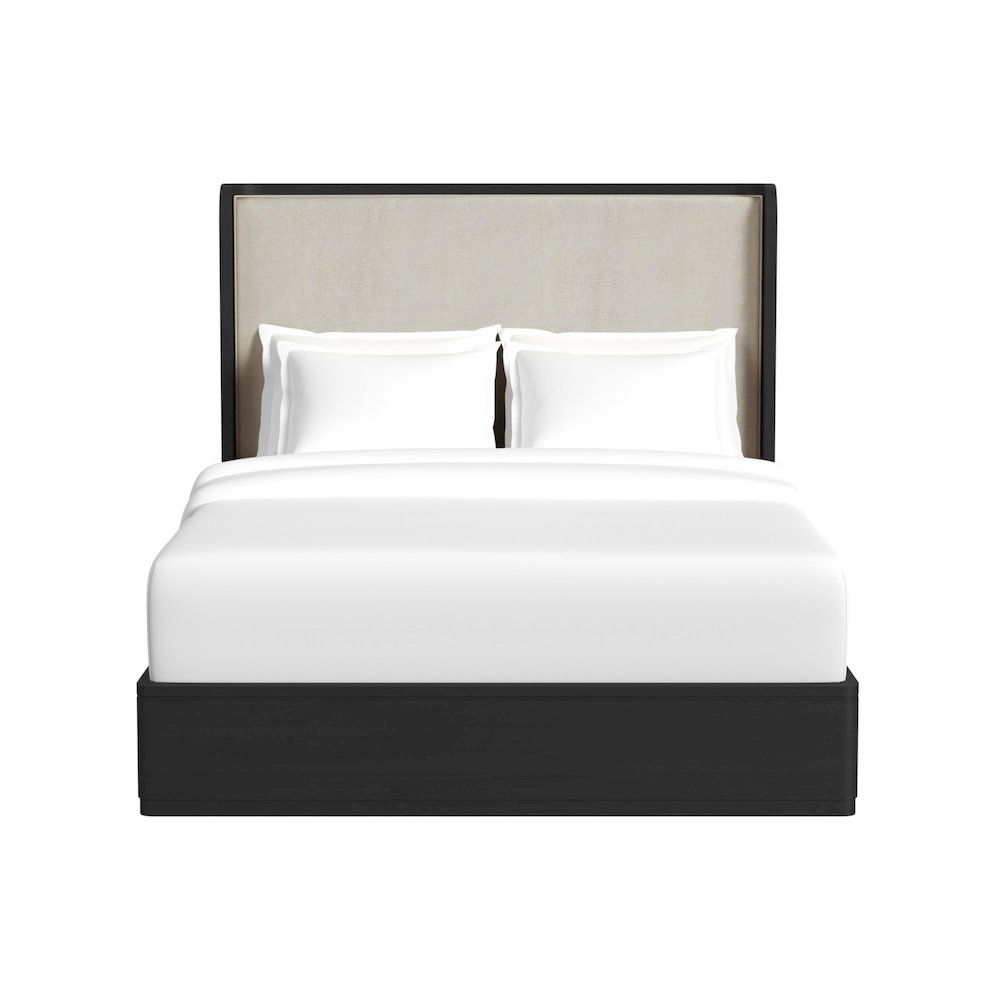 Camelot Queen UPH Bed in Black. Picture 3