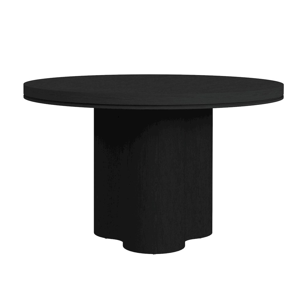 Camelot Round Dining Table in Black. Picture 3