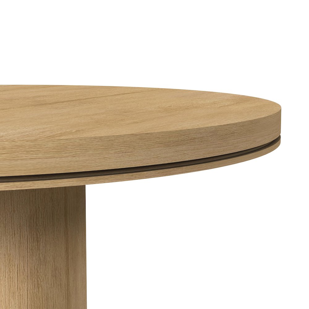 Camelot Round Dining Table in Natural. Picture 4