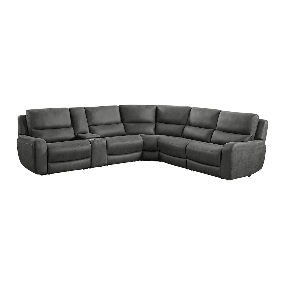 Cutlass 6PC Sectional Set in Texas Granite. Picture 1