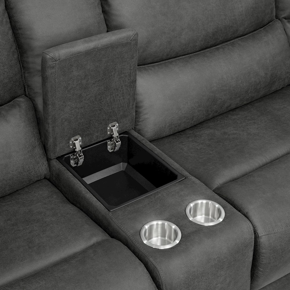 Cutlass 6PC Sectional Set in Texas Granite. Picture 7