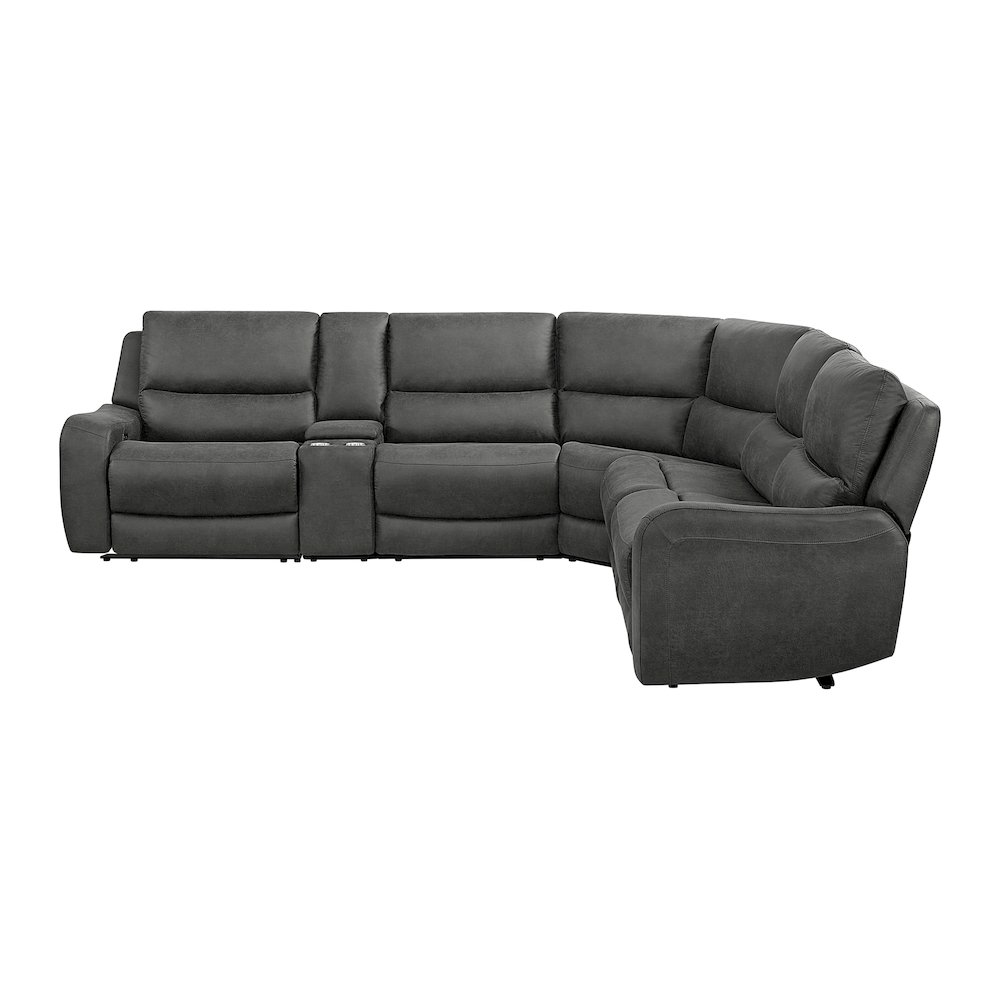 Cutlass 6PC Sectional Set in Texas Granite. Picture 2