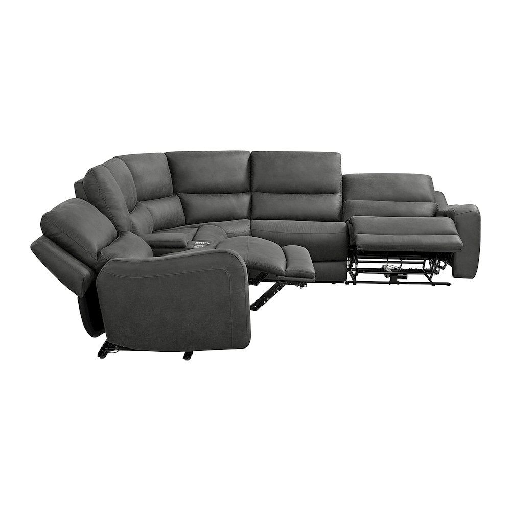Cutlass 6PC Sectional Set in Texas Granite. Picture 3