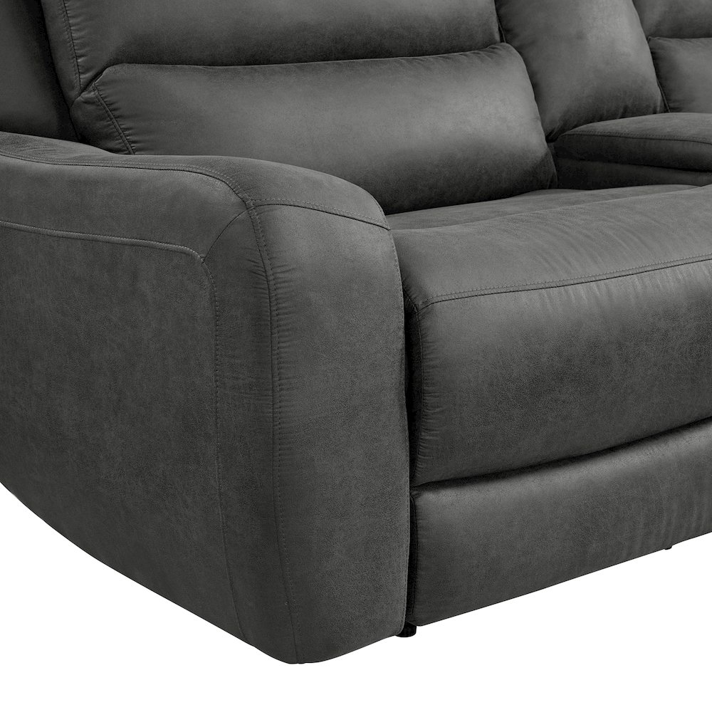 Cutlass 6PC Sectional Set in Texas Granite. Picture 8