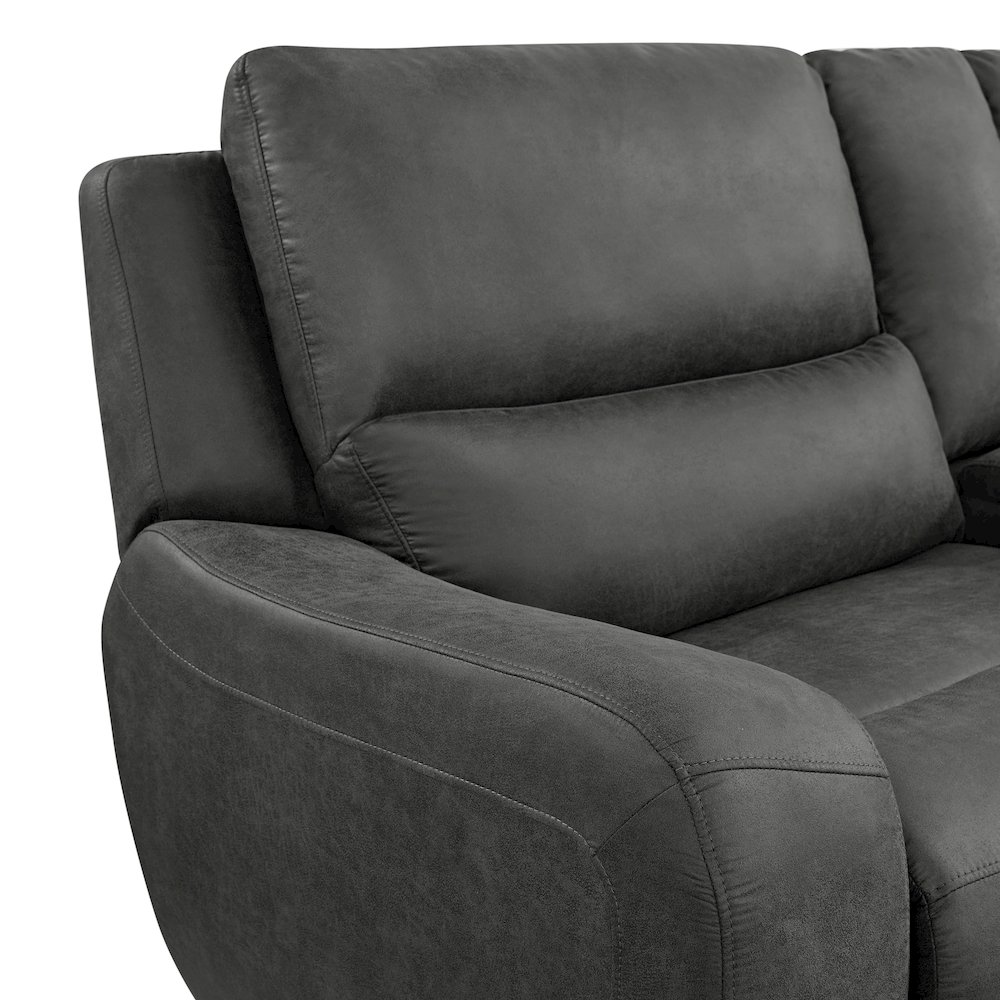 Cutlass 6PC Sectional Set in Texas Granite. Picture 5