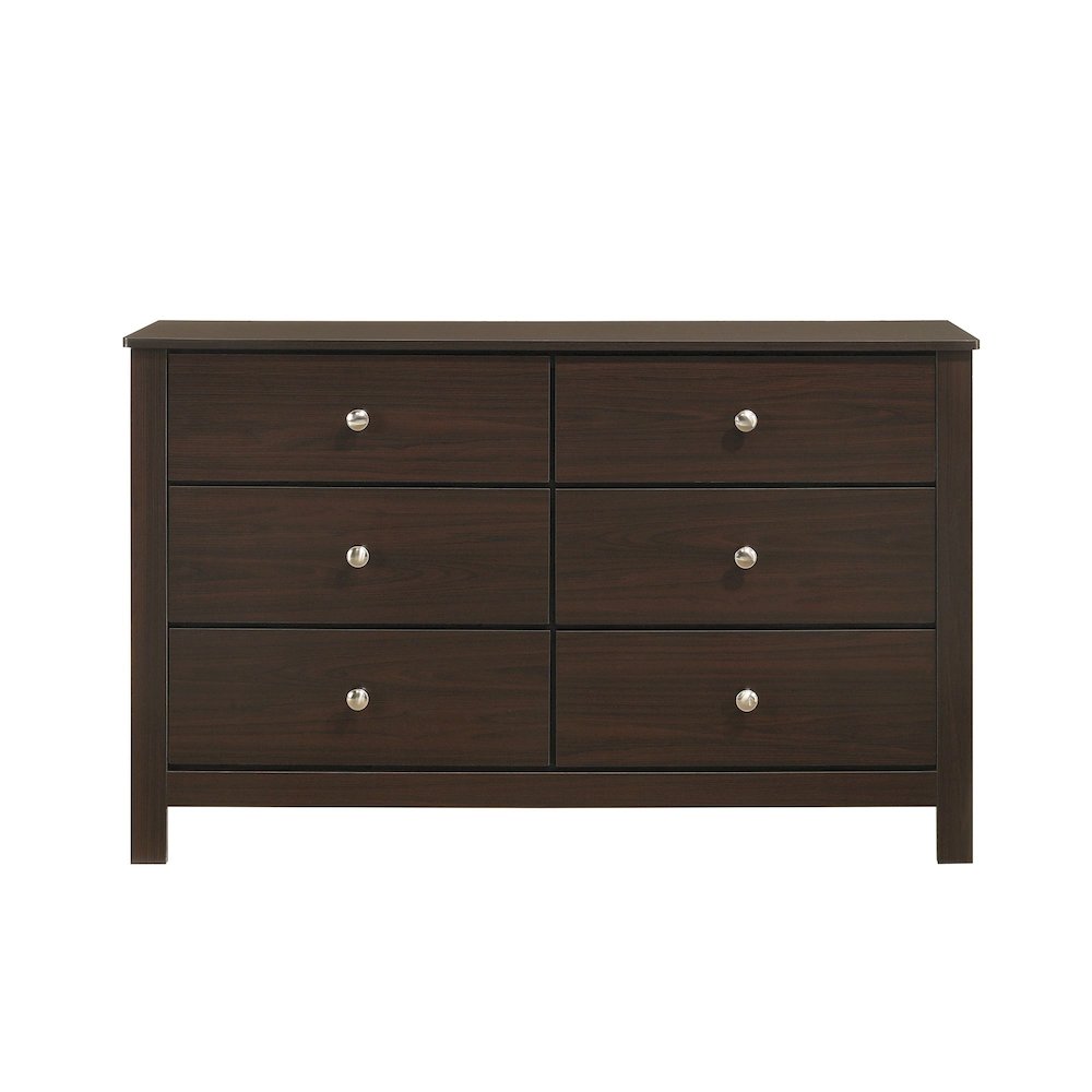 Santino 6-Drawer Dresser in Espresso. Picture 2