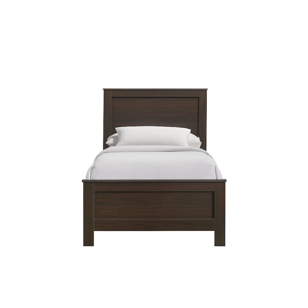 Santino Twin Panel Bed in Espresso. Picture 2