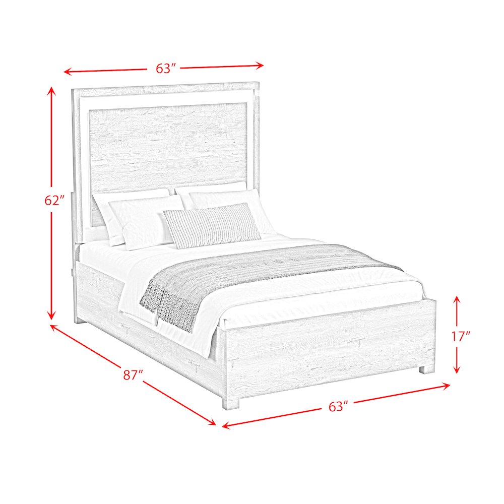 San Matteo Queen 5PC Bedroom Set with LED in Dual Tone. Picture 13