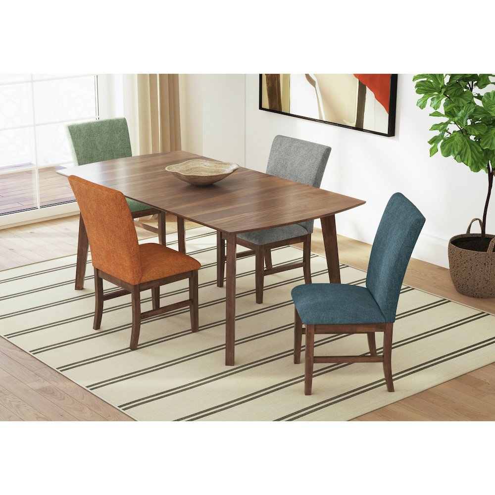 Veronica Rectangular Dining Table in Walnut. Picture 2