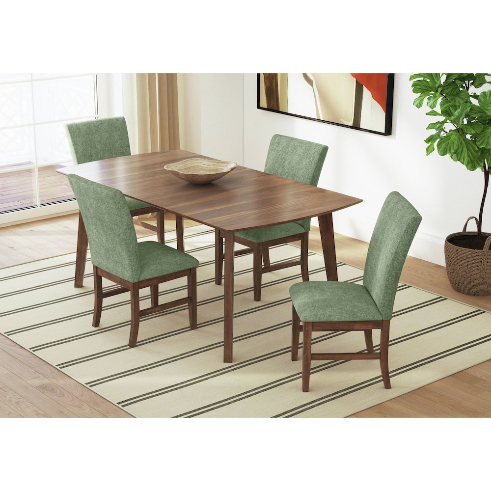 Veronica Rectangular Dining Table in Walnut. Picture 3