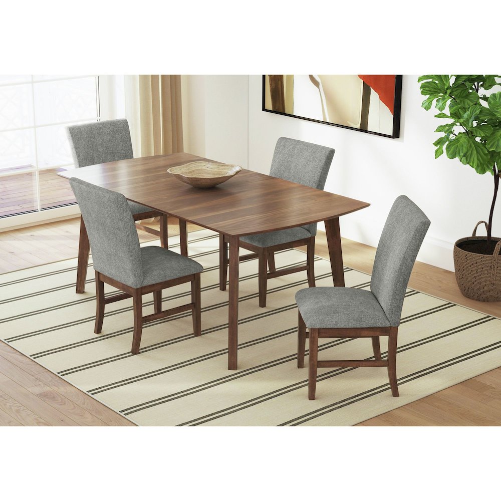 Veronica Rectangular Dining Table in Walnut. Picture 5