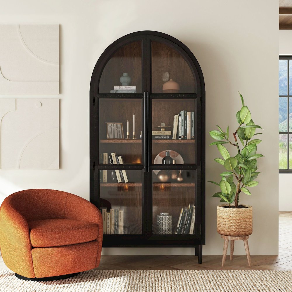Galicia Bookcase in Espresso. Picture 2