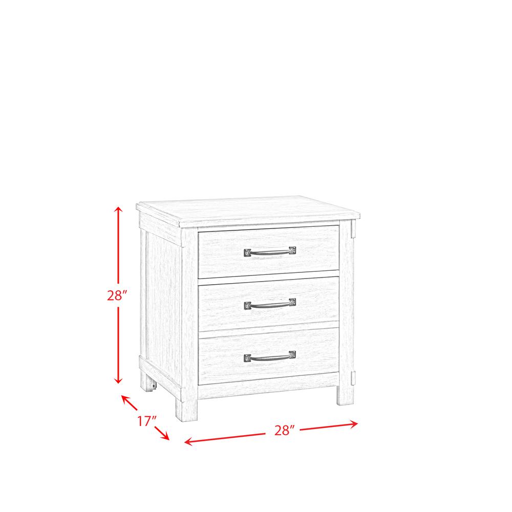 Jack 2-Drawer Nightstand with USB Ports. Picture 4