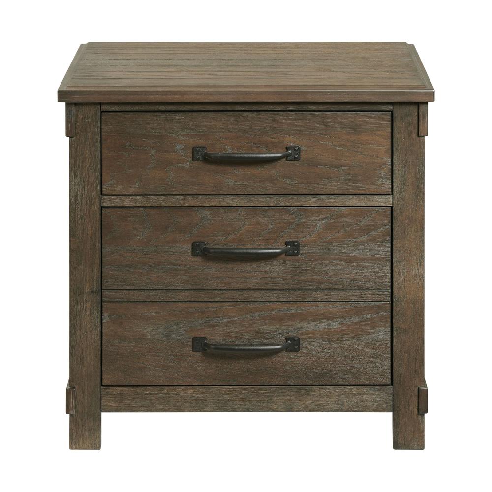 Jack 2-Drawer Nightstand with USB Ports. Picture 2