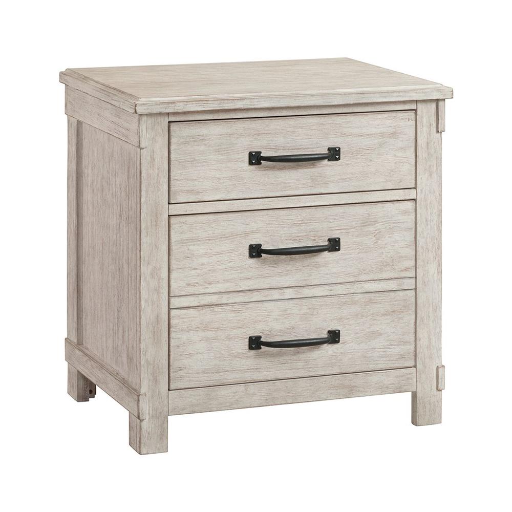 Picket House Furnishings Jack 2-Drawer Nightstand with USB Ports. Picture 1