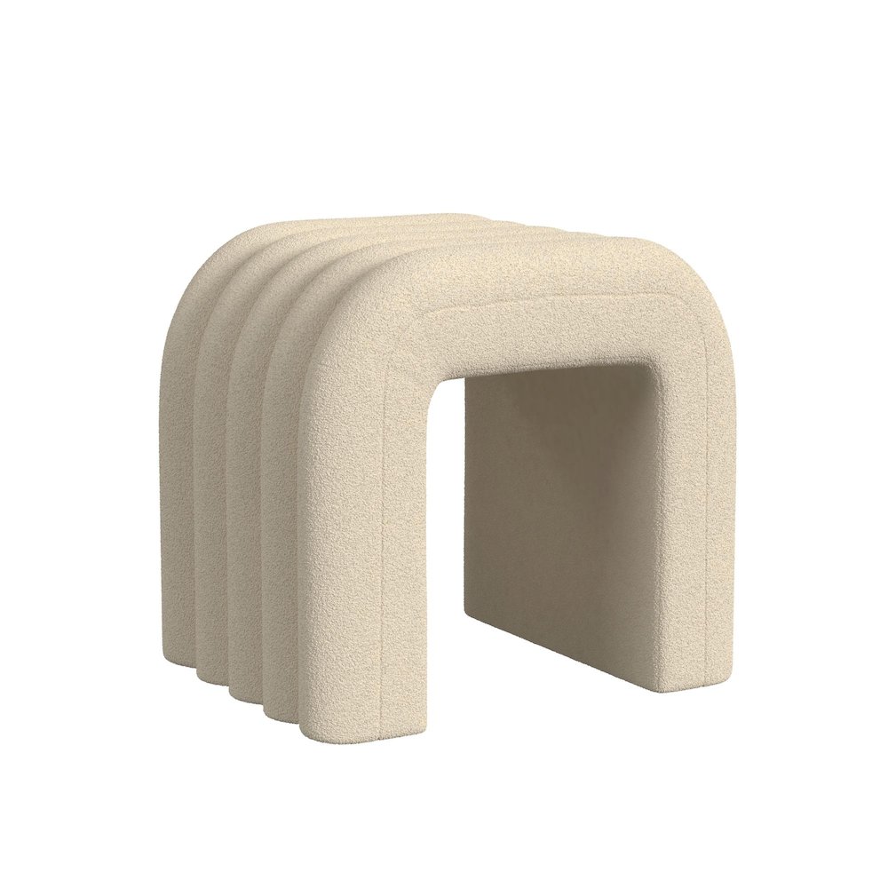 Seqouia Bench With 2 Stools in Ching Cream. Picture 4